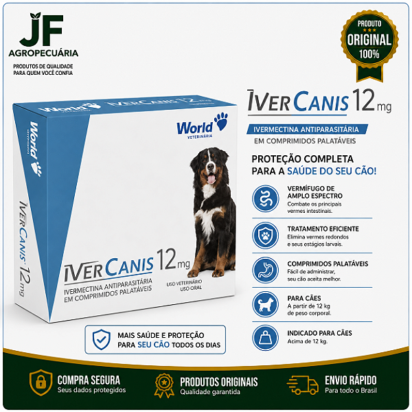 IVERCANIS 12MG C/ 1X4COMP