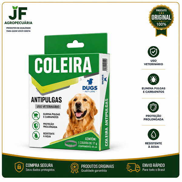COLEIRA DUGS ANTIPULGAS 17GRS