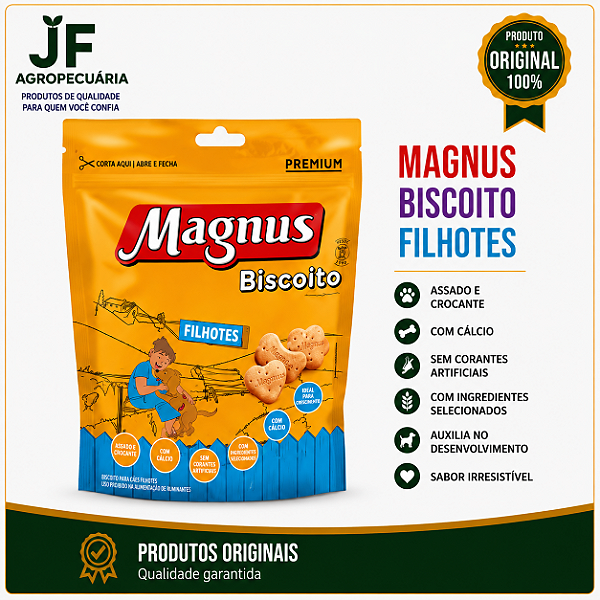 MAGNUS BISCOITO FILHOTES 250G