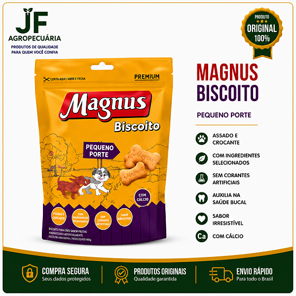 MAGNUS BISCOITO PEQ PORT 400G