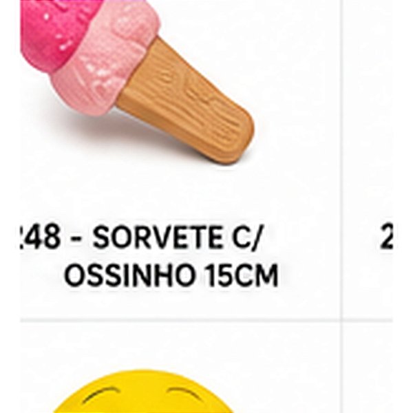 VINIL SORVETE C/ OSSINHO 15CM
