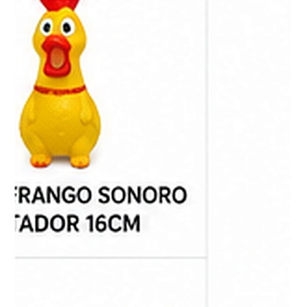 FRANGO SONORO GRITADOR PEQ 16CM