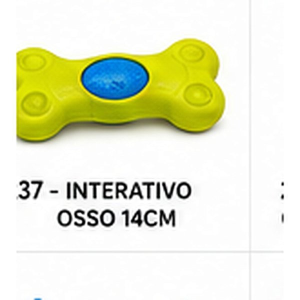 BRINQ. INTERATIVO FORMATO DE OSSO 14CM