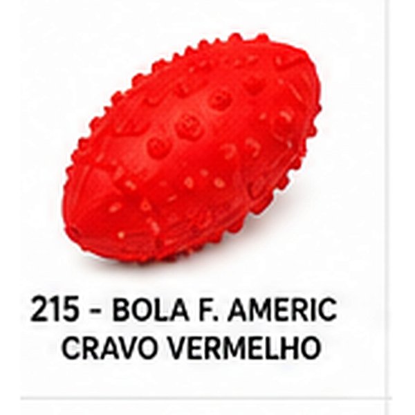 BRINQ.P TPR BOLA F.AMER C/CRAVO VERM PC