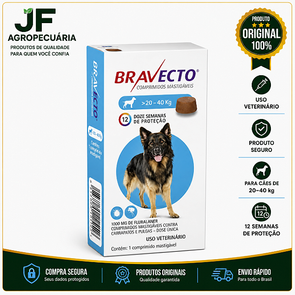 BRAVECTO 1000MG (20-40KG)