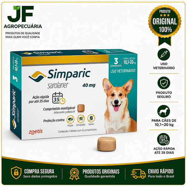 SIMPARIC 3 COMP / 40MG