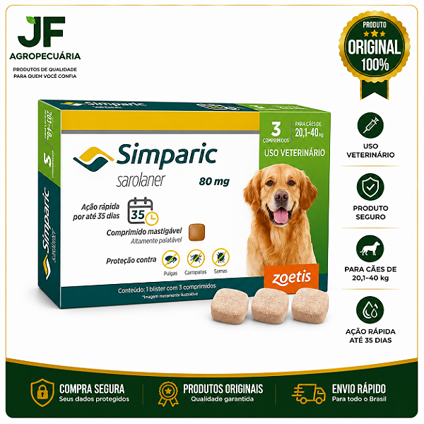 SIMPARIC 3 COMP / 80MG