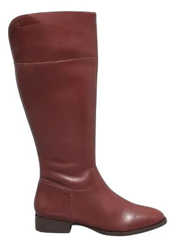 Bota Cano Alto Merlot em Couro Santa Lolla