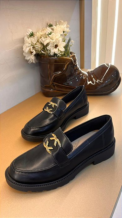 Mocassim Sua Cia Tratorado Preto