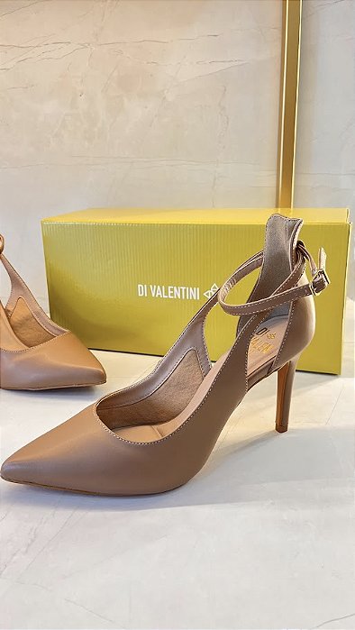 Scarpin Di Valentini Castanho Clássico