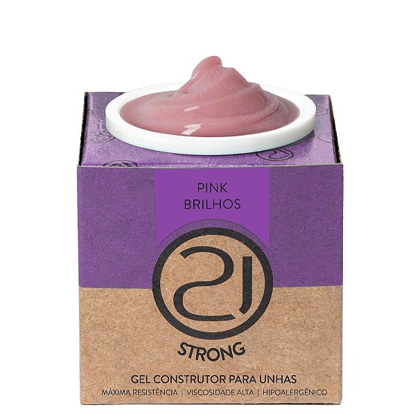 GEL STRONG PINK BRILHOS 34G