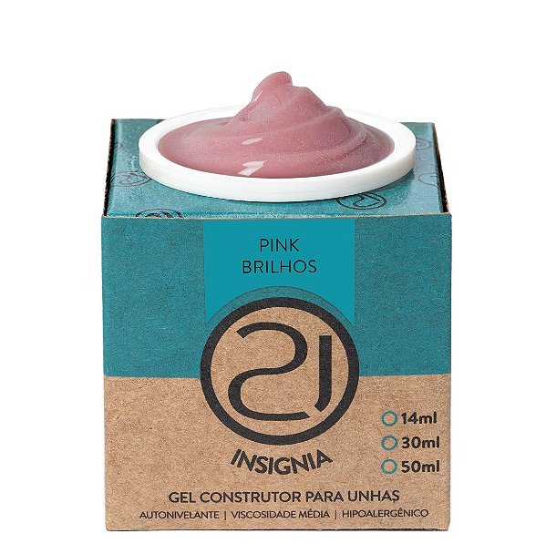 GEL INSIGNIA PINK BRILHOS 34G