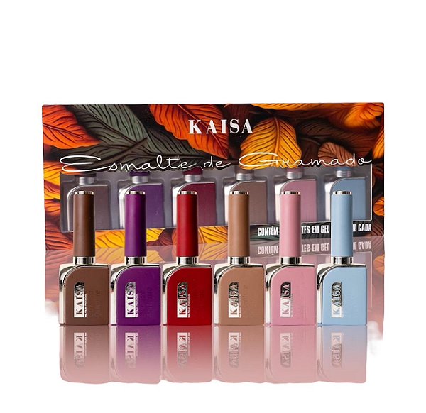 KIT C/6 ESMALTES EM GEL COLEÇÃO GRAMADO