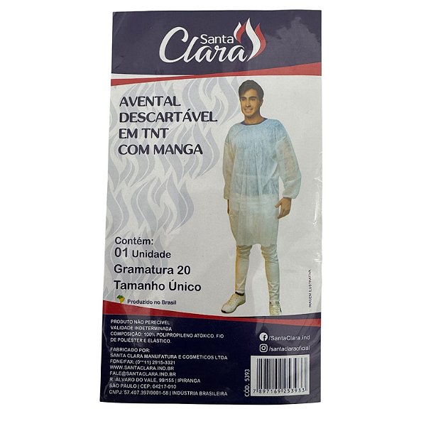 AVENTAL DESCARTAVEL SANTA CLARA