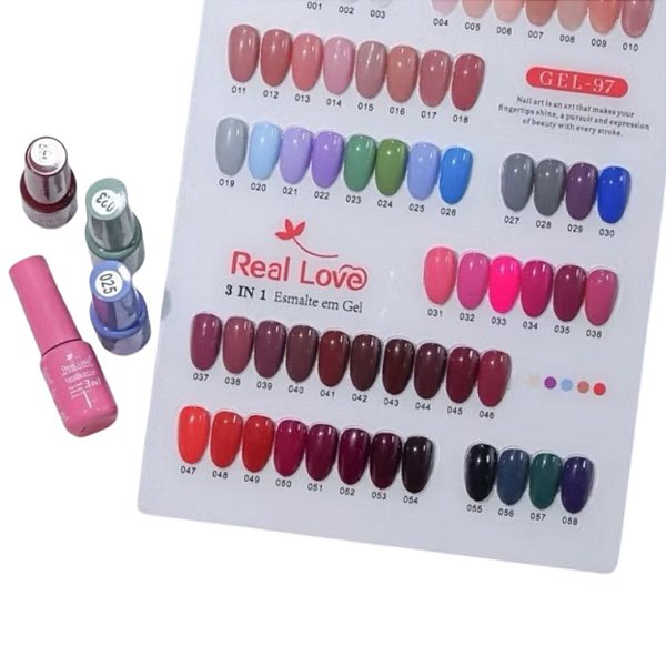 ESMALTE EM GEL 3X1 REAL LOVE