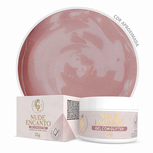 AGL GEL NUDE ENCANTO COM GLITTER CONTROL 25G