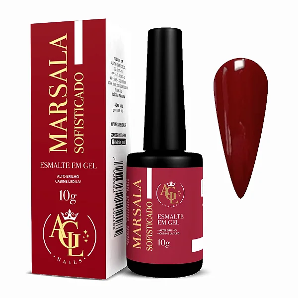 AGL ESMALTE EM GEL MARSALA 10G