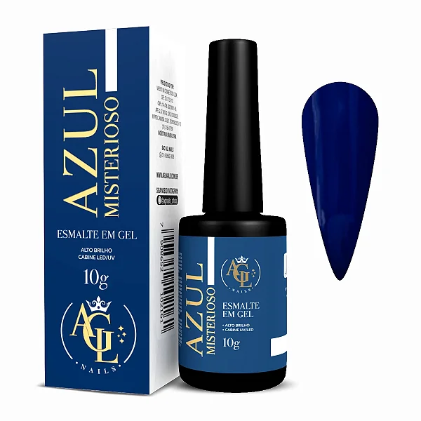 AGL ESMALTE EM GEL AZUL MISTERIOSO 10G