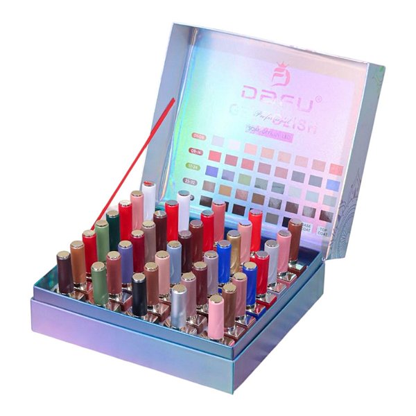 KIT ESMALTE EM GEL DAFU+TOP COAT+CAPA BASE