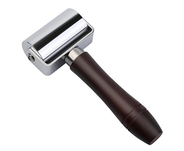Rolo Pressão Aço Inox 60mm Couro, EVA, Marcenaria Precisão