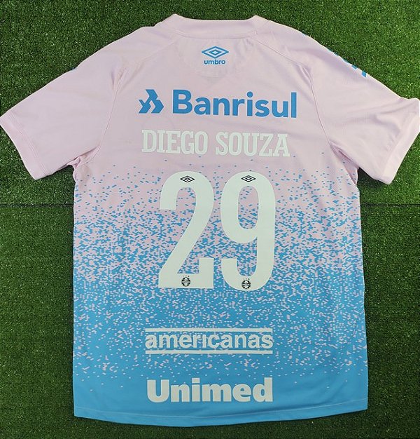 Camisa Grêmio 2021 Rosa - #29 Diego Souza - Tam GG