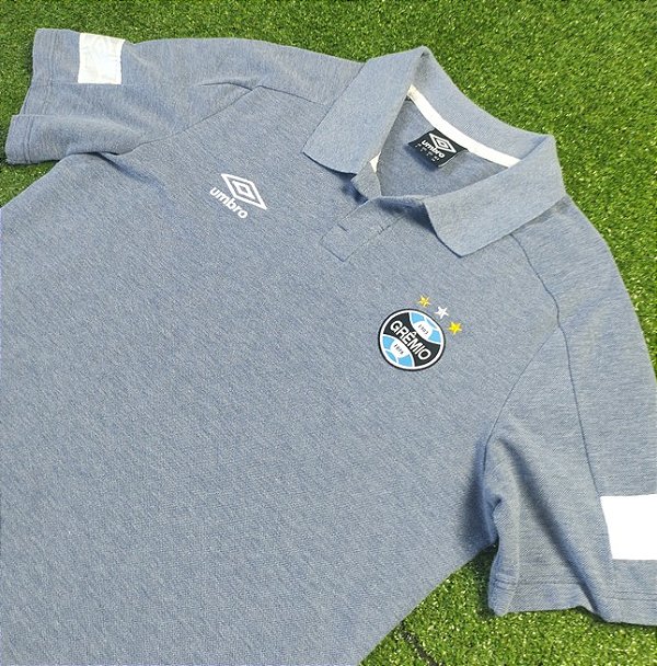 Camisa Polo Grêmio 2018 Cinza - Tam P