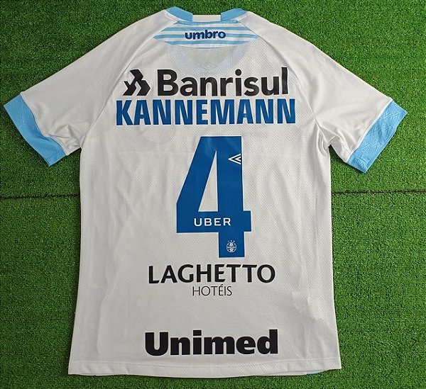 Camisa Grêmio 2018 Branca - #4 Kannemann - Tam P