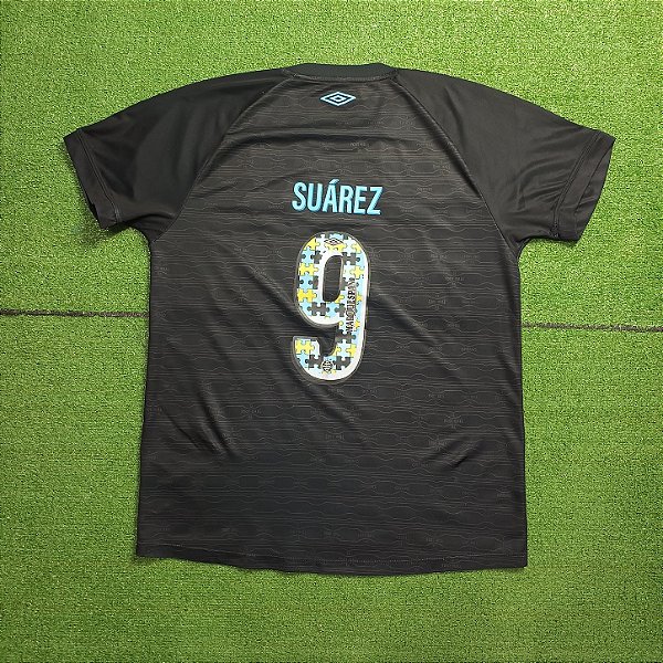 Camisa Grêmio 2023 Preta - #9 Suárez - Tam G