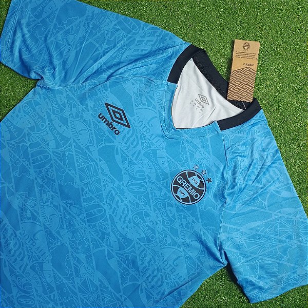 Camisa Grêmio 2025 Aquecimento Celeste - Tam M