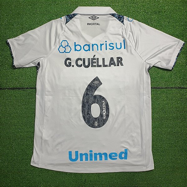 Camisa Grêmio 2024 Branca - #6 G. Cuéllar - Tam M