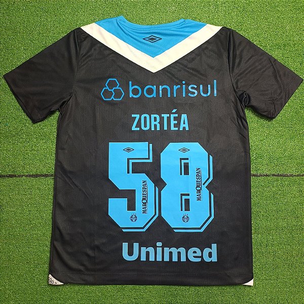 Camisa Grêmio 2024 Preta - #58 Zortéa - Tam M