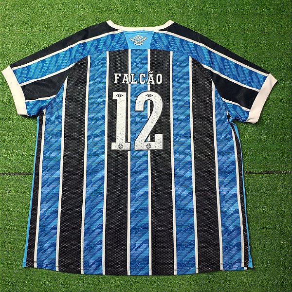 Camisa Grêmio 2020 Tricolor - #12 Falcão - Tam 3GG