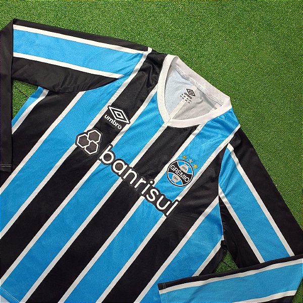 Camisa Grêmio 2024 Tricolor ML - Tam 2GG