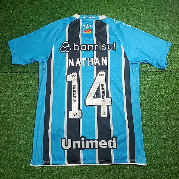 Camisa Grêmio 2025 Tricolor - #14 Nathan - Tam M