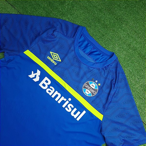 Camisa Grêmio 2021 Treino Azul - Tam 2GG