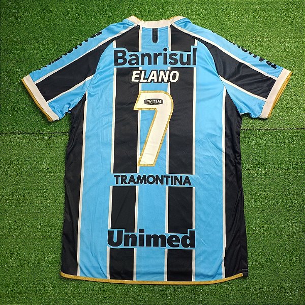 Camisa Grêmio 2013 Tricolor Libertadores - #7 Elano - Tam M