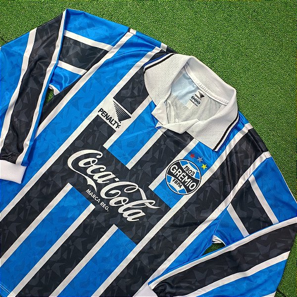 Camisa Grêmio 1993 Tricolor Retrô ML - #10 - Tam M/G
