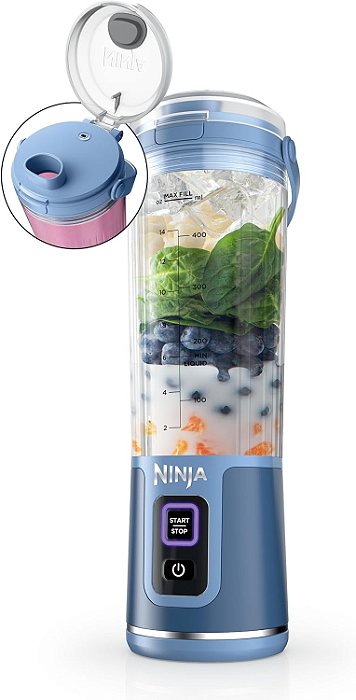 Liquidificador Ninja Blast Portátil Bivolt cor preto