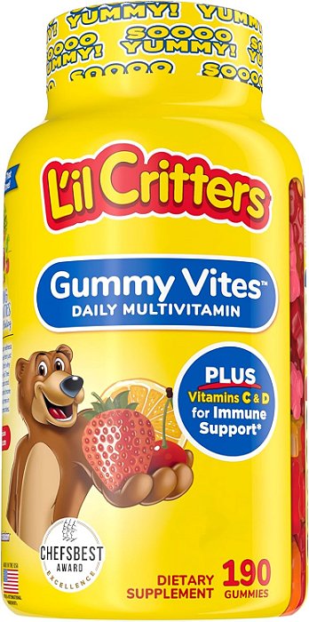 Multivitamínico Infantil Lil Critters 190 Gummies GOMAS