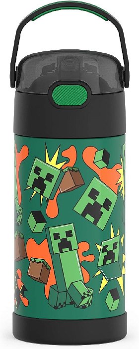 Garrafa Têrmica Thermos Funtainer  355ml Minecraft 2 Original