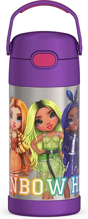 Garrafa Térmica Infantil Thermos Rainbow High 395ml Original