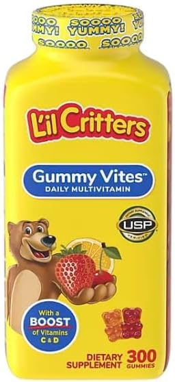 Multivitamínico Lil Critters Gummy Vites 300 Gomas Importada