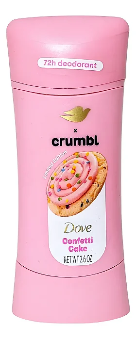 Desodorante Dove Sem Alumínio Confetti Cake 76g - Dos Eua Confetti Cake