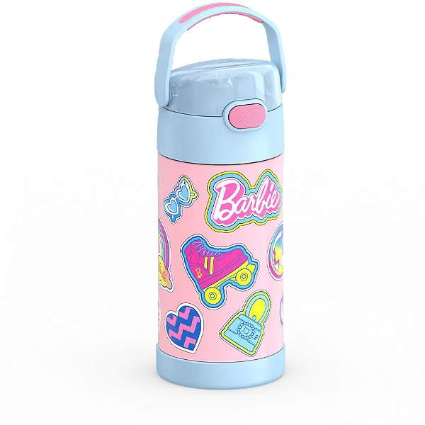 Garrafa Termica Thermos Barbie 355ml Modelo Novo Original Barbie Rosa