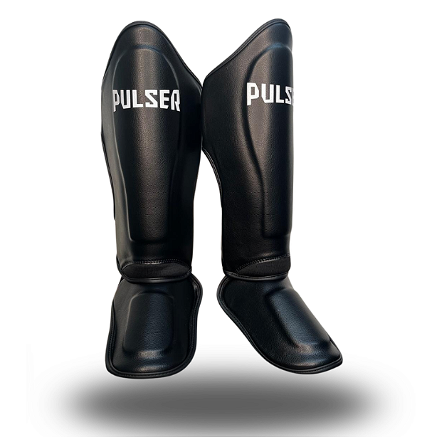 Caneleira Preta Muay Thai Kickboxing MMA Minimal Pulser