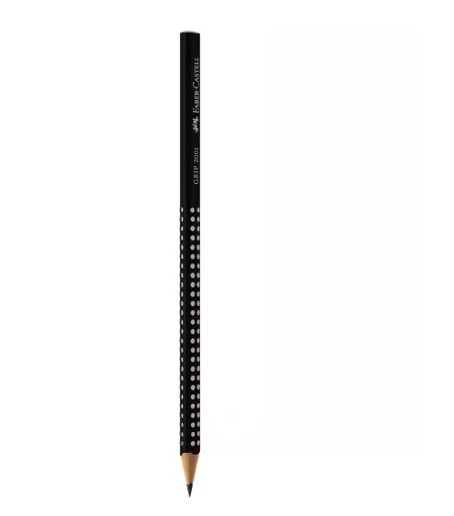 Lápis Preto Faber Castell 2001B Eco Grip - Preto