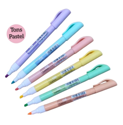 Marca Texto Lumini Lite Pastel CiS