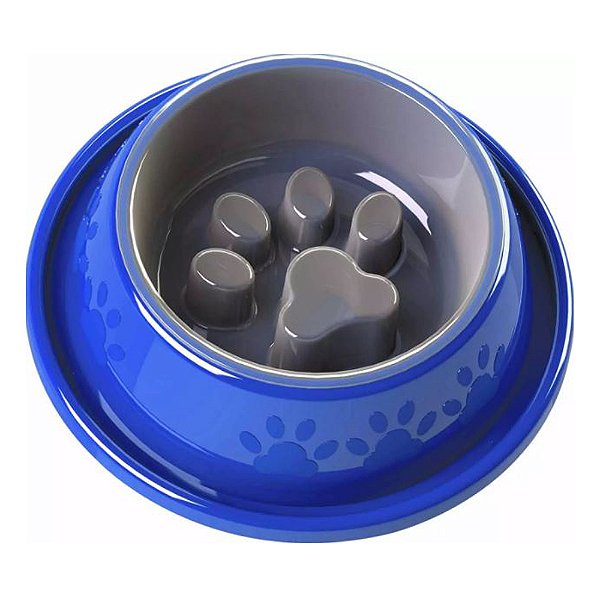 COMEDOURO 5 EM 1 COMA MELHOR PARA CÃES - AZUL