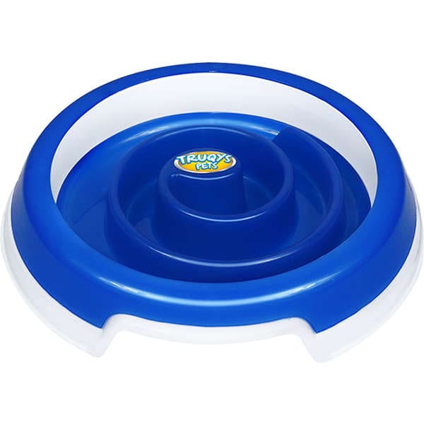 DUPLICADO - COMEDOURO TRUQYS PETS SLOW FOOD - AZUL