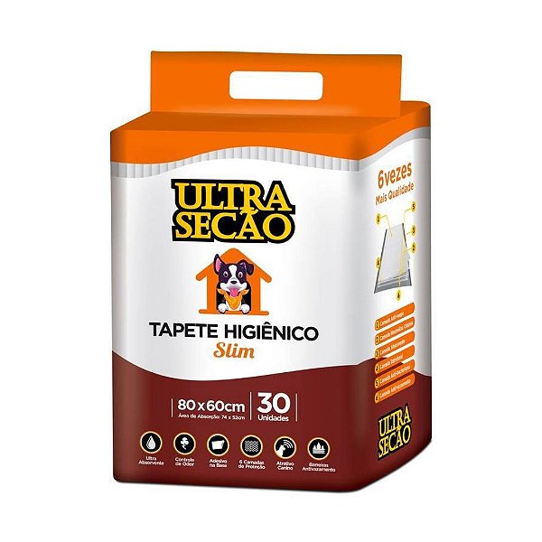 Tapete Hig. Ultra SeCão Branco 30Un 80X60